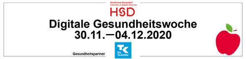 The Düsseldorf University of Applied Sciences offers its employees a digital health week.